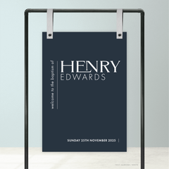 Henry: Baptism Welcome Sign