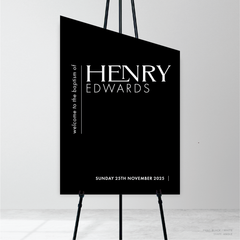 Henry: Baptism Welcome Sign