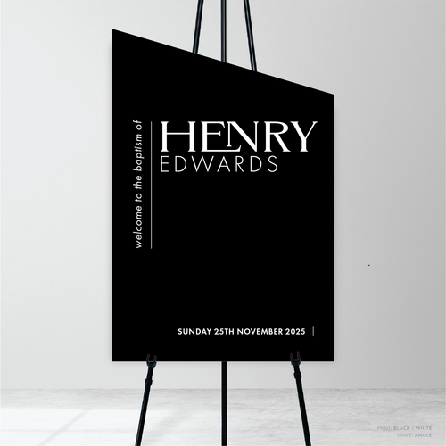 Henry: Baptism Welcome Sign
