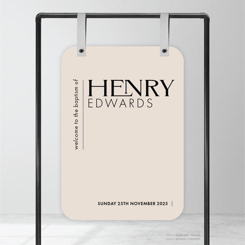 Henry: Baptism Welcome Sign