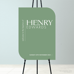 Henry: Baptism Welcome Sign