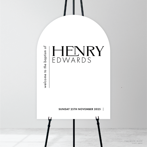 Henry: Baptism Welcome Sign