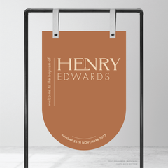 Henry: Baptism Welcome Sign