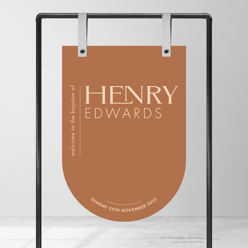 Henry: Baptism Welcome Sign
