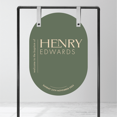 Henry: Baptism Welcome Sign