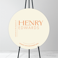 Henry: Baptism Welcome Sign