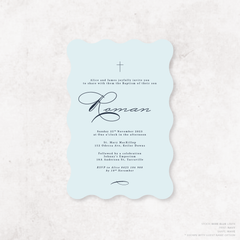Julia: Baptism Invitation + Birthday Invitation