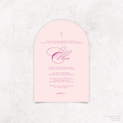 Julia: Baptism Invitation + Birthday Invitation