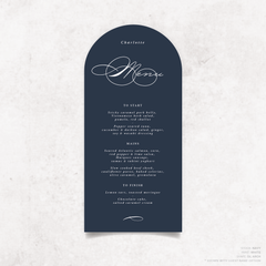 Julia: Baptism Menu Card