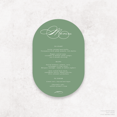 Julia: Baptism Menu Card