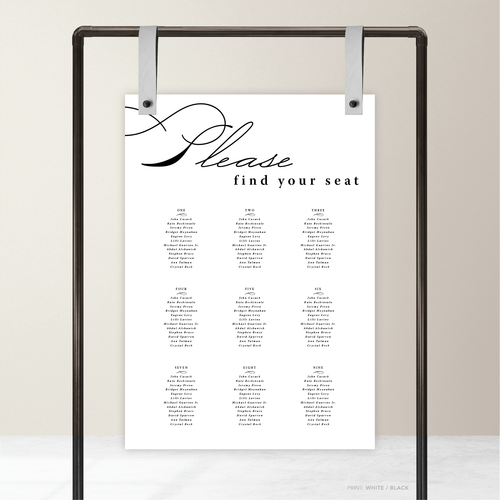 Julia: Baptism Seating Chart