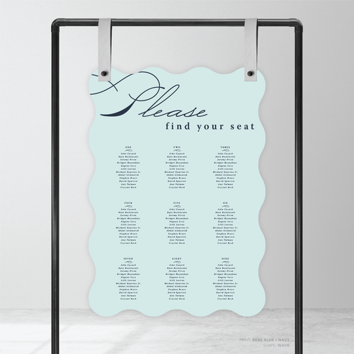 Julia: Baptism Seating Chart