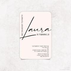 Laura: Baptism Invitation + Birthday Invitation