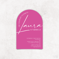 Laura: Baptism Invitation + Birthday Invitation