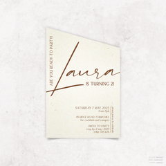 Laura: Baptism Invitation + Birthday Invitation