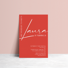 Laura: Baptism Invitation + Birthday Invitation