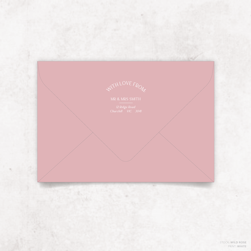 Laura: Envelope Print Back
