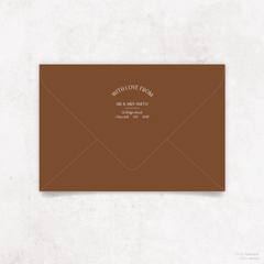 Laura: Envelope Print Back