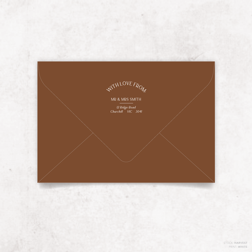 Laura: Envelope Print Back