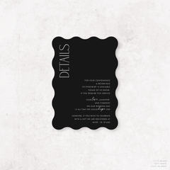 Magnetic Attraction: Wedding Info Card