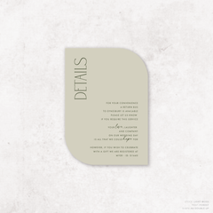 Magnetic Attraction: Wedding Info Card