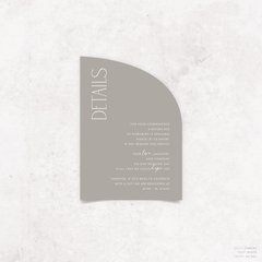 Magnetic Attraction: Wedding Info Card