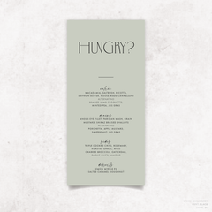 Magnetic Attraction: Wedding Menu