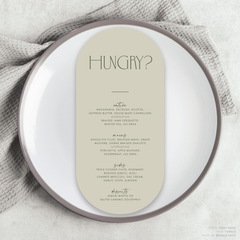Magnetic Attraction: Wedding Menu
