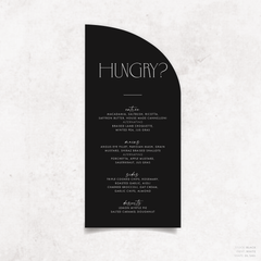 Magnetic Attraction: Wedding Menu