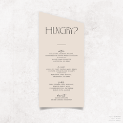 Magnetic Attraction: Wedding Menu