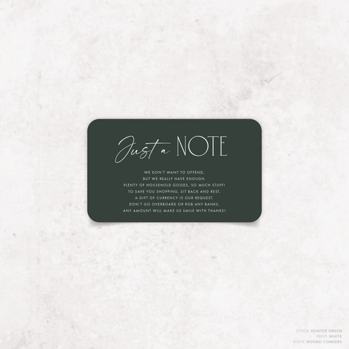 Magnetic Attraction: Wedding Note Card