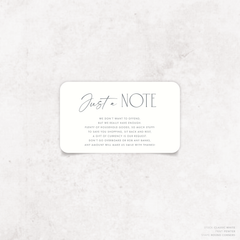 Magnetic Attraction: Wedding Note Card