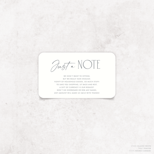 Magnetic Attraction: Wedding Note Card