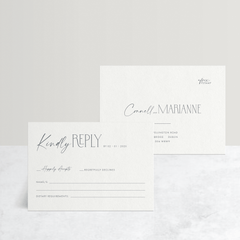 Magnetic Attraction: Wedding RSVP Card
