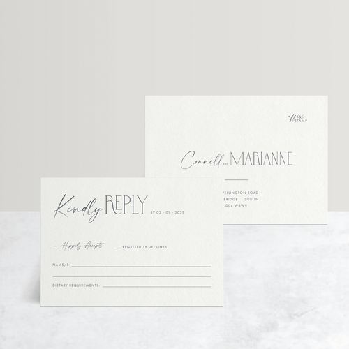 Magnetic Attraction: Wedding RSVP Card