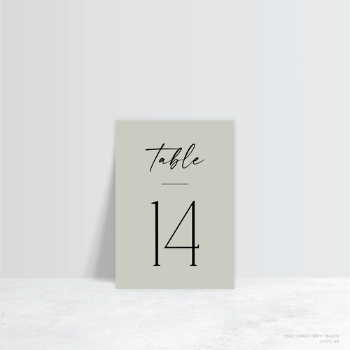 Magnetic Attraction: Wedding Table Number