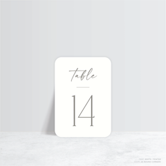 Magnetic Attraction: Wedding Table Number