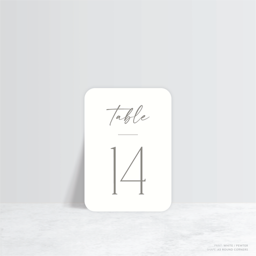 Magnetic Attraction: Wedding Table Number