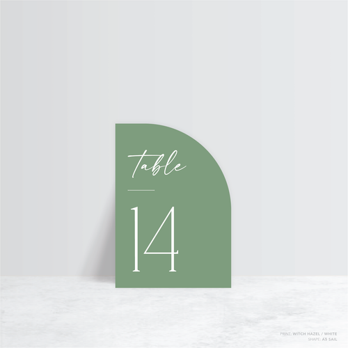 Magnetic Attraction: Wedding Table Number