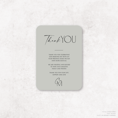 Magnetic Attraction: Wedding Thank You Card