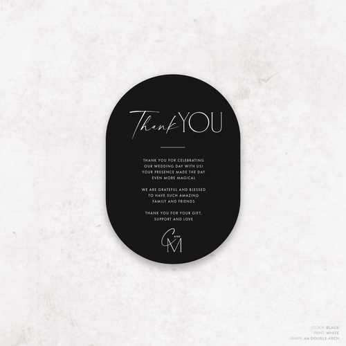 Magnetic Attraction: Wedding Thank You Card