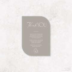 Magnetic Attraction: Wedding Thank You Card