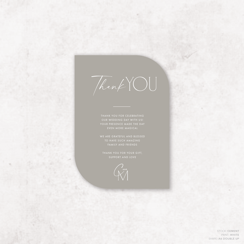Magnetic Attraction: Wedding Thank You Card