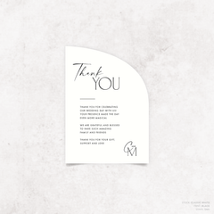 Magnetic Attraction: Wedding Thank You Card