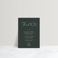 Magnetic Attraction: Wedding Thank You Card