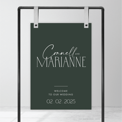 Magnetic Attraction: Wedding Welcome Sign