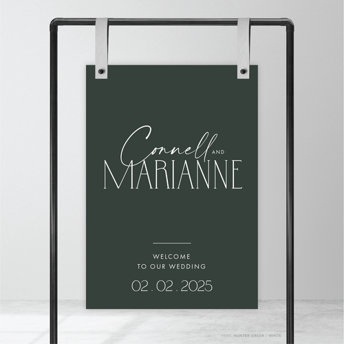Magnetic Attraction: Wedding Welcome Sign