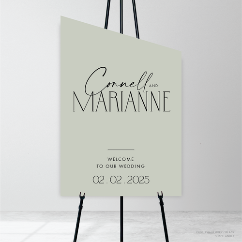 Magnetic Attraction: Wedding Welcome Sign