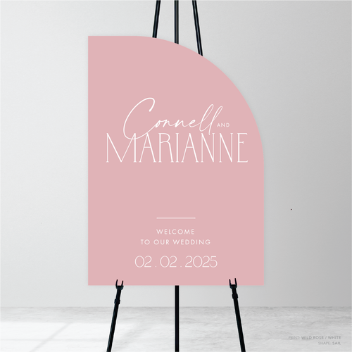 Magnetic Attraction: Wedding Welcome Sign