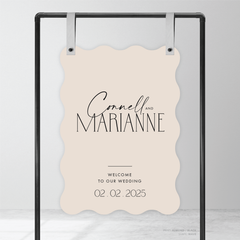 Magnetic Attraction: Wedding Welcome Sign